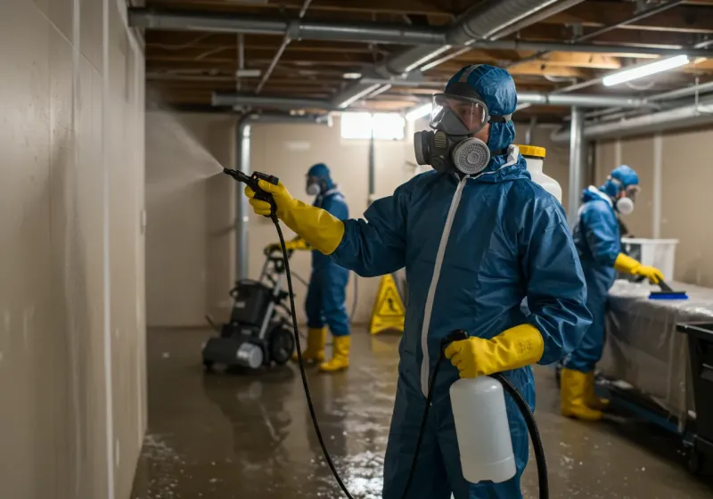 Basement Sanitization and Antimicrobial Treatment process in Dundee, OR